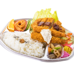 えび・トンカツ弁当<br>1080円（税込）